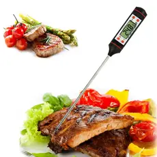 2 Termômetros Culinário Digital Espeto, Alimento, Cozinha, Carne, Churrasco, Líquidos, AVIBES