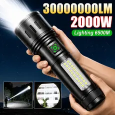 Lanterna Tática Led Ultra Potente - Mais Forte do Mercado Leve Agora Aproveite Já 3000000LM