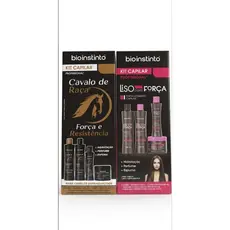 Combo 2 Kits Capilar Bio Instinto Cavalo De Raça e Liso com Força