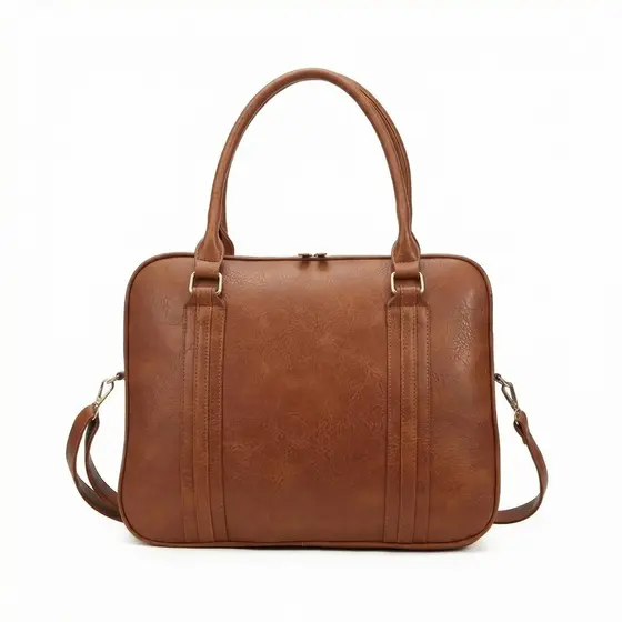 Bolsa para Notebook Feminina Couro PU Elegante Pasta Executiva Trabalho Escritório