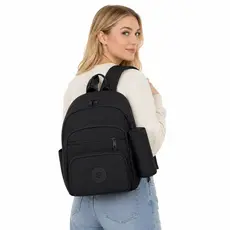 Mochila Feminina Casual Nylon Leve Organização Fácil Escola Trabalho