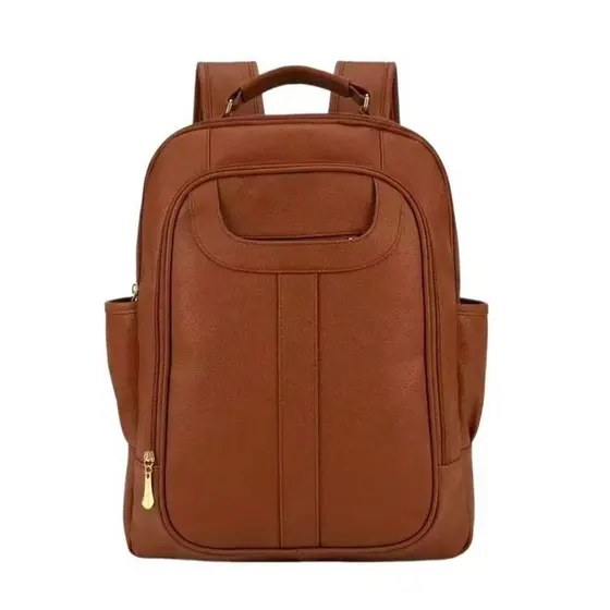 Mochila Feminina de Couro Sintéticos Tamanho Grande Ideal Para Escolar, Trabalho e Viagem