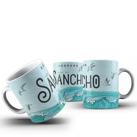 Caneca Fernando de Noronha | Turística - Lembrancinha de Noronha - PE- 325 ml