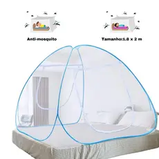 Mosquiteiro Tipo Tenda Dobrável para Cama de Casal King 1,8×2,0m｜Portátil, Prático e Respirável