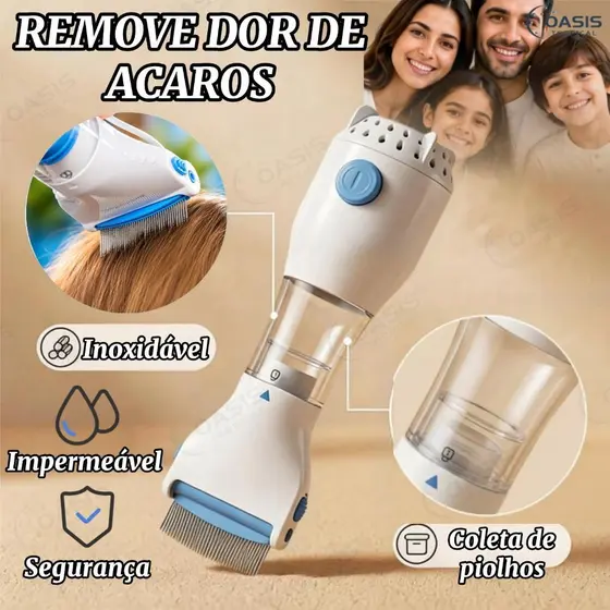 Removedor Elétrico De Piolhos Pente Para Pulgas Limpeza Física Limpador De Pêlos De Animais De Estimação-OT