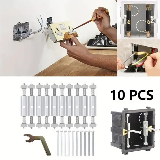 Conjunto 10 Unid. Reparador de Soquete Elétrico – Suporte Universal para Haste