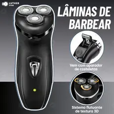 Máquina De Barbear Masculina Recarregável 220V 4D 3 Cabeças | TDU 220V Homens Elétrico Barbeador De Barba De Cabeça
