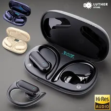 Fone de Ouvido Esportivo Bluetooth 5.3 9D À Prova D'água Com Microfone Estéreo HiFi Fones De Ouvido Com Gancho Fe Orelha