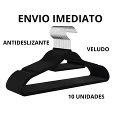 Kit Cabides Veludo  De Roupa Kit Antideslizante Slim Adulto