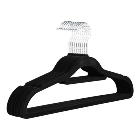 Kit Cabides Veludo Roupa Antideslizante  Adulto 36 Uni Preto