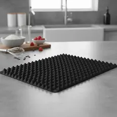 Tapete Culinário Cozinha Silicone Antiaderente 40x30 Vermelho