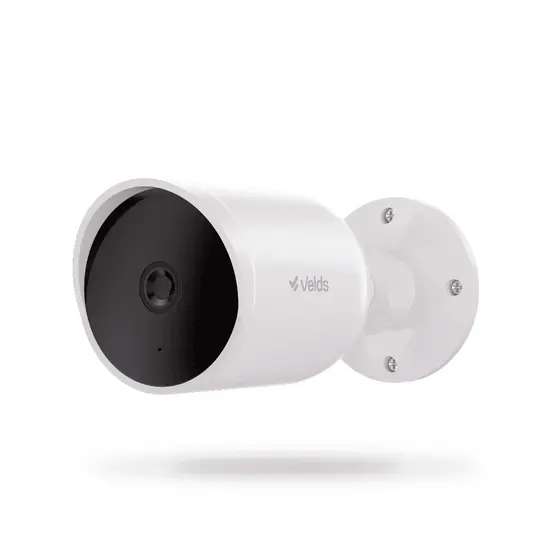 Câmera Bullet Wi-Fi Alta Resolução 2K Velds c/ Visao Noturna IP66, Branco