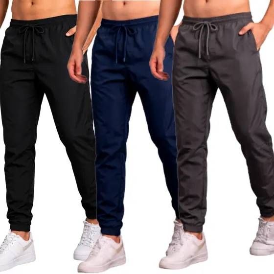 Calça Tactel Masculina Para Academia Corrida Caminhada Esporte Confortável Secagem Rápida