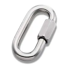 Link Mosquetão Oval Trava 6mm Inox