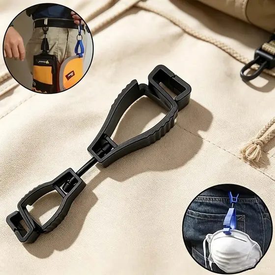 2/3/4 Peças Clip Porta Luva Máscara Prendedor Presilha Para Luvas Suporte Multiuso Porta-Tudo