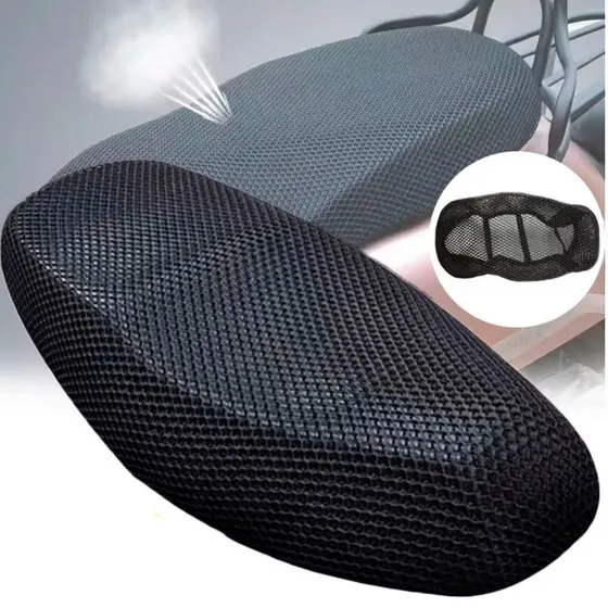 Capa Moto Térmica Banco Impermeável Moto Universal - Preta, Macia e Respirável！