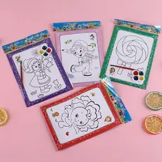 5/10/20 Conjunto Crianças Pintura Brinquedos Cor Fundo Aquarela Graffiti Brinquedo - Presente surpresa infantil！