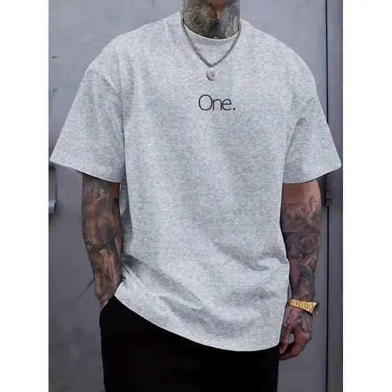 Camiseta Masculina One Estampadas Manga Curta Verão