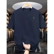 Camiseta Masculina Cruz Blusa Malha Algodao Estampada Lançamento