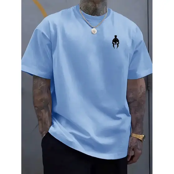 Camiseta masculina cabacete manga curta básica verão