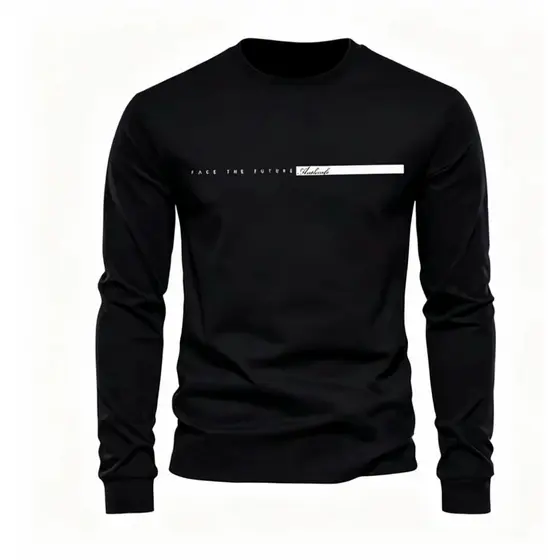 Camiseta Manga Longa Masculino Los Angeles Blusa Frio 100%algodao