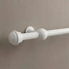 Varão Para Cortina de Madeira 1,50m x 19mm Suporte Decorativo Várias Cores Sala Quarto