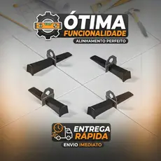 Conjunto Nivelador de Piso Slim 2 mm com 100 Cunhas e 1.000 Peças de Nivelamento