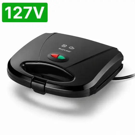 Grill e Sanduicheira CE043 750W 127V Multilaser | Placas Antiaderentes | Compacta | Original