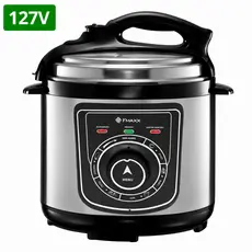 Panela De Pressão Elétrica Fmaxx Kitchen Chef 4 Litros 800w Prateado 127v 60hz