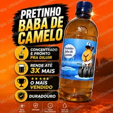 Pretinho BABA DE CAMELO para diluir. Contem 500ml rende de 1 a 1,5 litros, o mais vendido. ENVIO RAPIDO