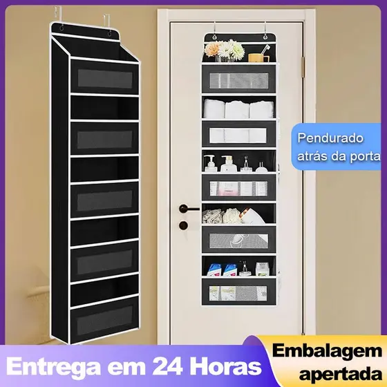 Bolsa Organizadora De Porta 5 Camadas Grande Armazenamento Doméstico