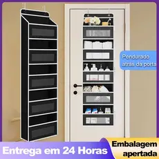 Bolsa Organizadora De Porta 5 Camadas Grande Armazenamento Doméstico
