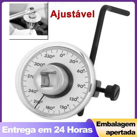 Transferidor de Grau 1/2 para Torquímetro Angular 360° Profissional