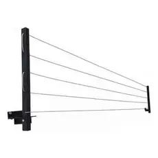 Varal Retrátil de Parede Reforçado Cabo De Aço Encapado 20m Carga 60kg Envio Imediato