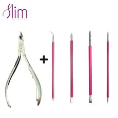 Kit Cutelaria 4 peças Palito Espátula Mista Desencravador + Alicate Slim