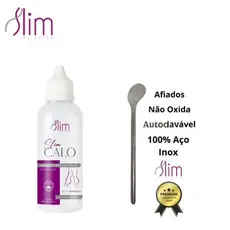 Espátula Slim para Calosidade aço inoxidável + Amolecedor de calos