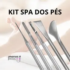 Kit Spa Dos Pés De Aço Inox Slim (5 peças) Já Afiadas Podem Ser Esterilizadas