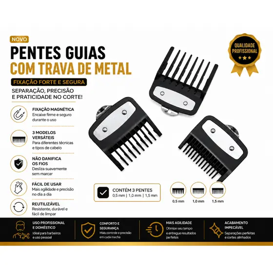 Kit 3 Pentes de Disfarce Para Máquinas de Corte 0.5 / 1.0 / 1.5