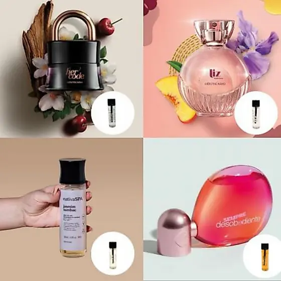 Perfume Feminino 4ml Miniaturas Alta Fixação Perfume Bolsa Viagem