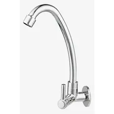 Torneira de Parede para Cozinha com Bica Móvel Cromada