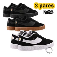 3 Pares Sapato Promoção Atacado Tenis Skate