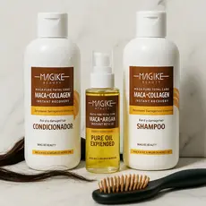 Kit Shampoo, Condicionador 250 ml + Óleo  Magike– Hidratação Profunda, Brilho Intenso e Fim do Frizz