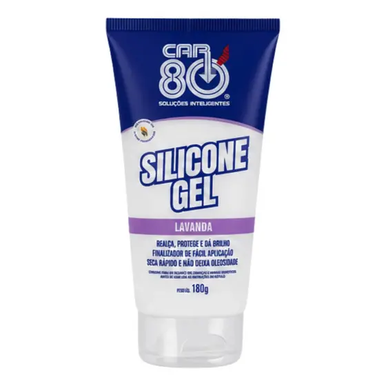 Silicone Em Gel Lavanda Realça Brilho Proteção 180G Car 80
