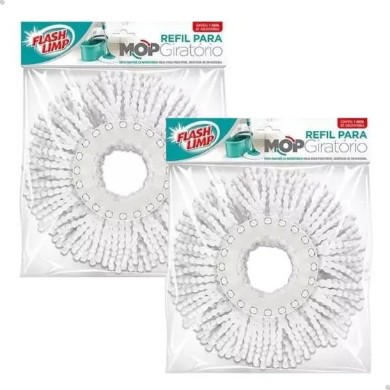 Refil Mop Giratório Microfibra Flash Limp RMOP5011 FIT Odyssey 13,5cm Original