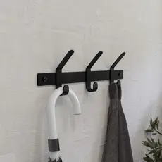 Kit Ganchos de Toalhas Cabideiro Em Metal Suporte Fixo
