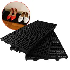 Kit Paletes Estrado Plástico 2,5x25x50cm Modular Pallet Deck Piso Feiras Petshops