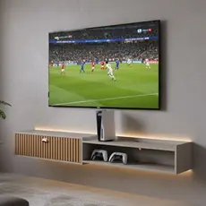 Rack King 1.80cm Decoração Sala Estar TV 75 polegadas Nicho Organizador 1 Porta -