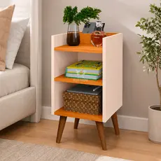 Mesa De Cabeceira Mudo Retro Quarto Cama Várias Cores charme apoio de cama Mesinha Max
