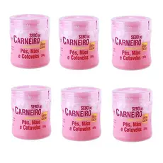 Kit 06 Creme Hidratante Sebo de Carneiro Original Rhenuks Para Pés Mãos Cotovelos A Pronta Entrega