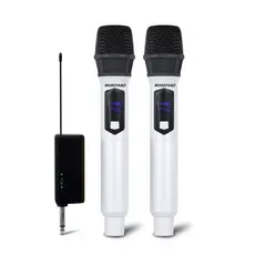 Microfones Sem Fio Profissional Duplo Recarregavel